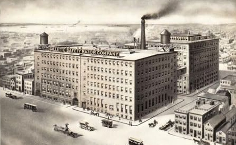 1909 Gillette Safety Razor Boston MA Factory