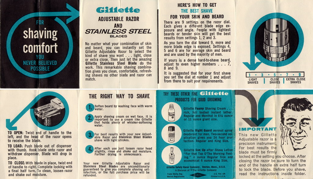 1962 - 65 Stainless Steel Blades Version