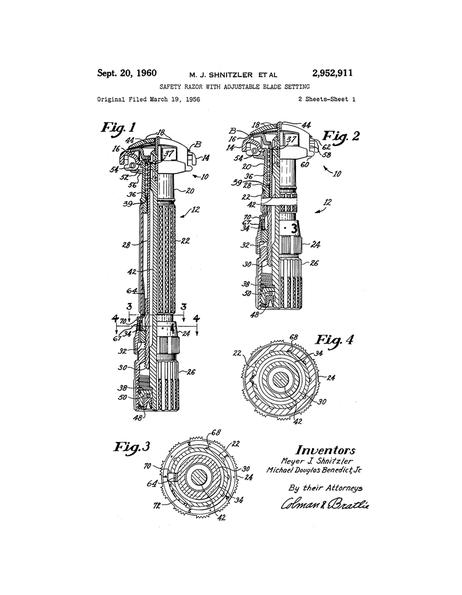 Bottom Dial Razor (1956)