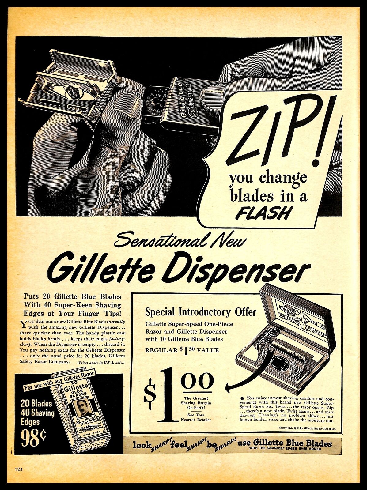 1948 Ad Touting Mr Shnitzler's Invention